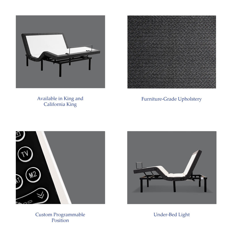 Alwyn Home Adjustable Bed Frame Massaging Zero Gravity Adjustable Beds